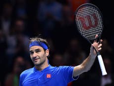 Federer beats Anderson as pair both reach last four of ATP Finals