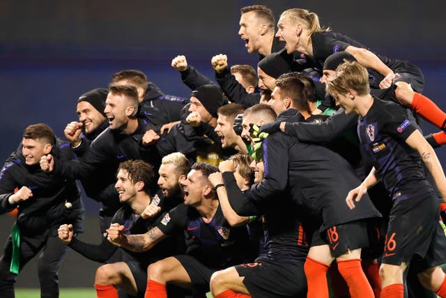 Croatia celebrate their dramatic victory in Zagreb
