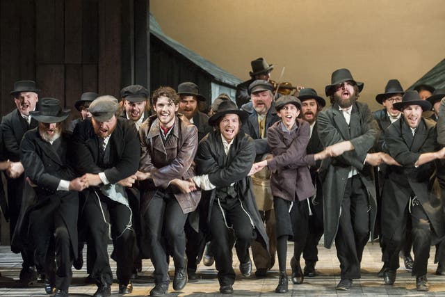 'Fiddler on the Roof' musical performed at Grange Park Opera, Winchester, Britain, 3 Jun 2015