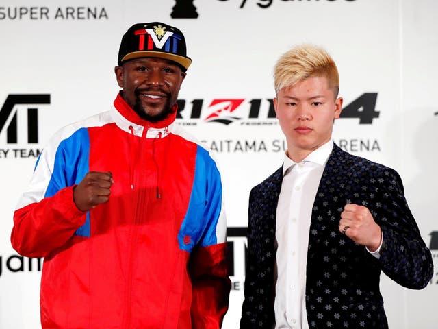 Floyd Mayweather will still fight Tenshin Nasukawa, according to Rizin's promoter