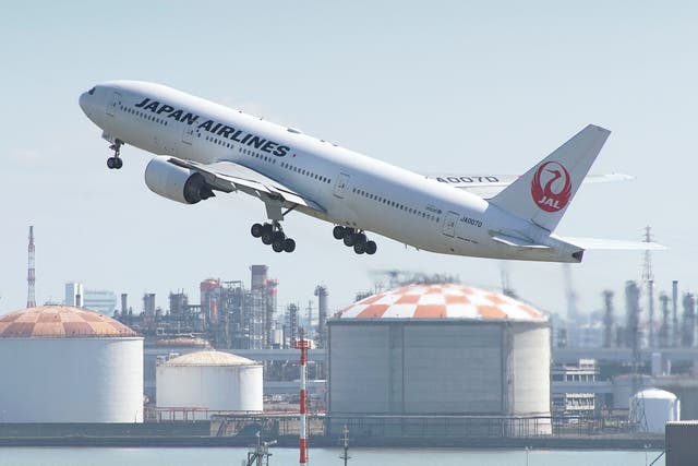 The Japan Airlines (JAL) flight was flying from Heathrow to Tokyo's Haneda airport
