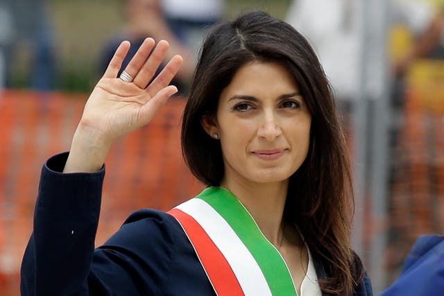 Mayor of Rome Virginia Raggi represents Five Star Movement