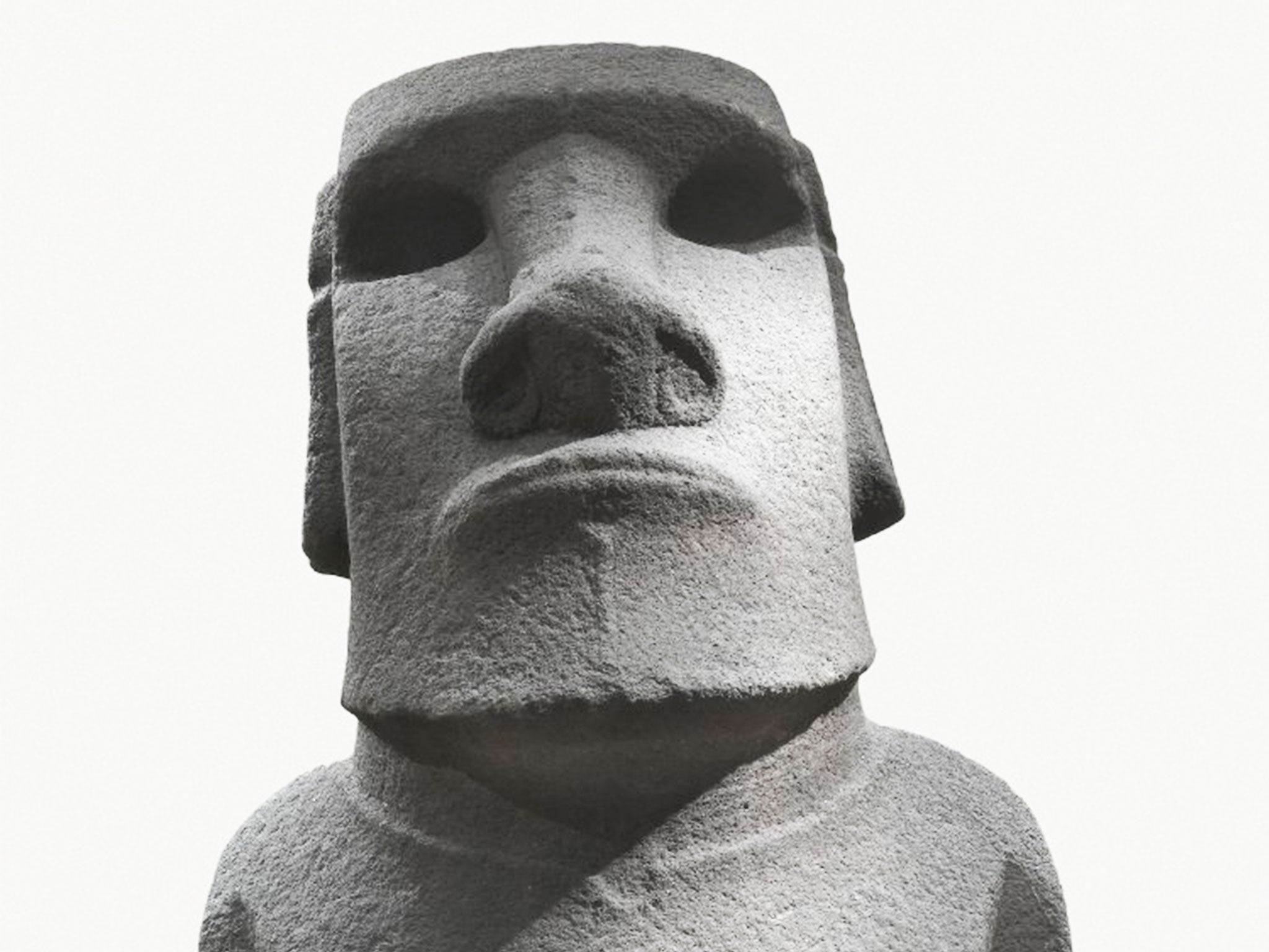 Large stone sculptures or moai, such as Hoa Hakananai'a, pictured, were made on Rapa Nui between 1100 and 1600AD