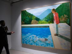 David Hockney painting sale breaks record for living artist