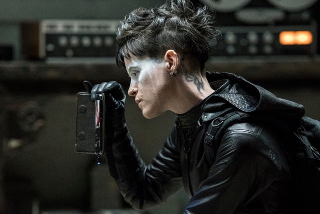 Claire Foy as Lisbeth Salander in a scene from 'The Girl in the Spider's Web'