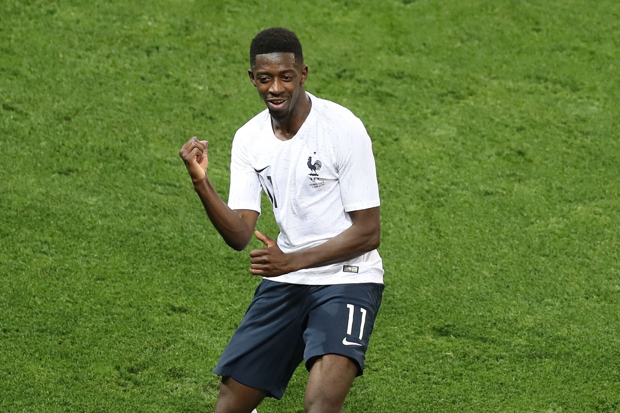 Dembele was in France's World Cup winning squad