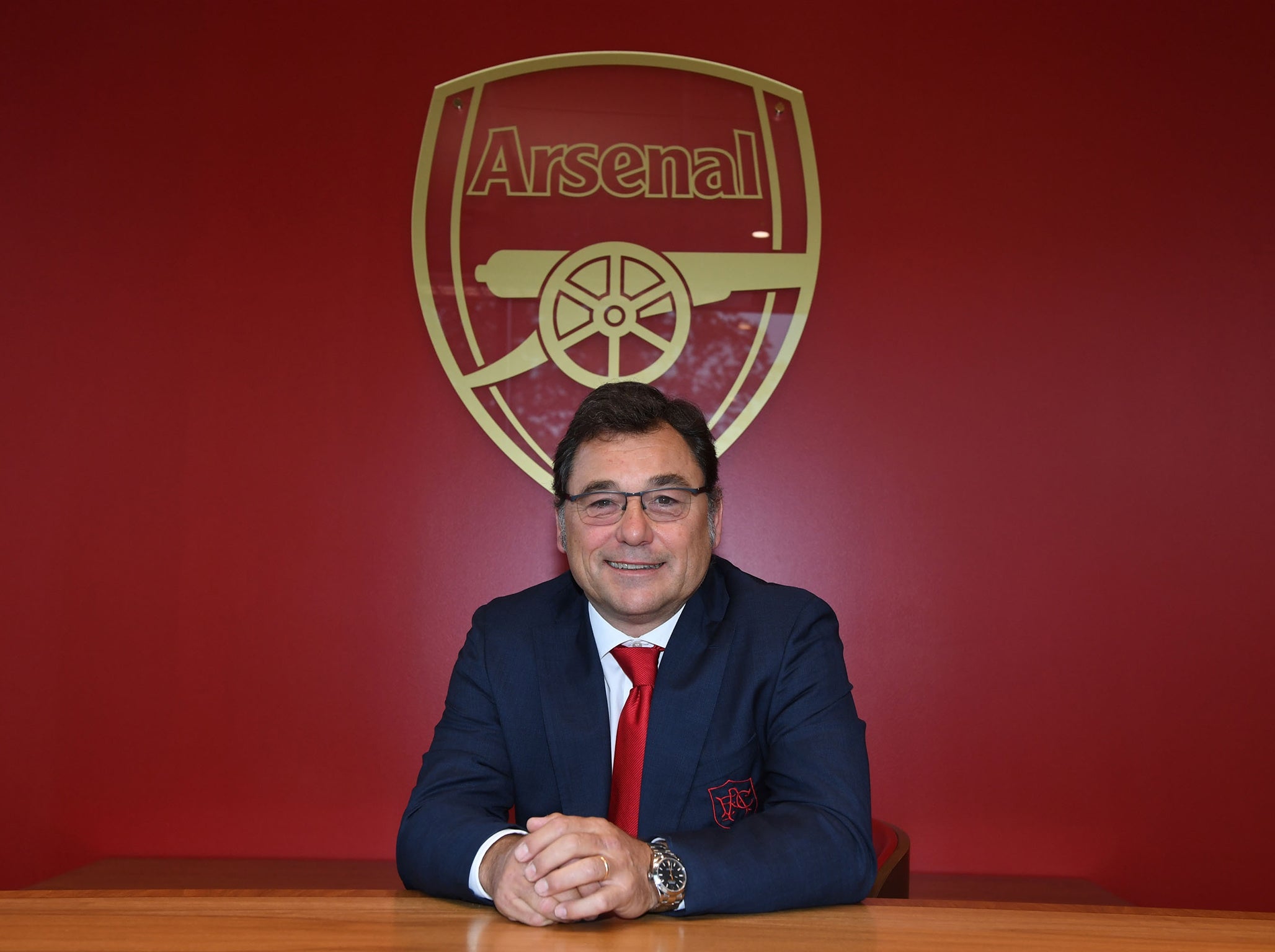 Arsenal's head of football, Raul Sanllehi (Arsenal FC via Getty)