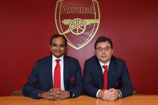 Arsenal’s managing director Vinai Venkatesham (