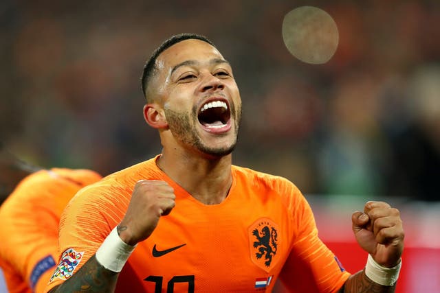 Memphis Depay secured victory for the victory for the Netherlands late on
