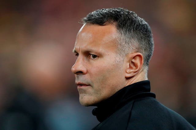 Wales manager Ryan Giggs before the match