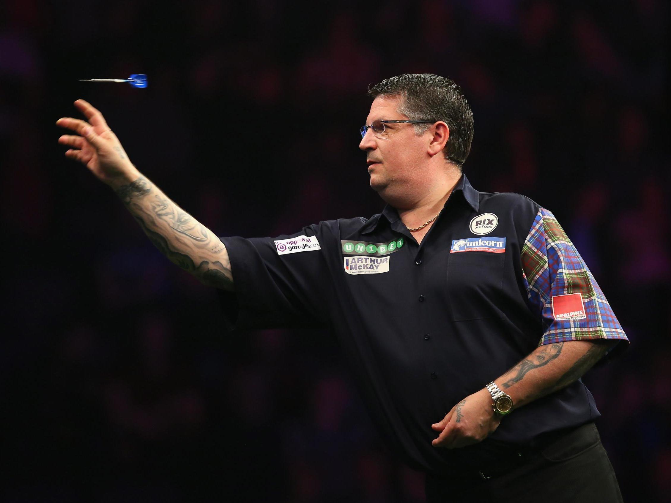 Gary Anderson has been receiving treatment on a back injury over the last month