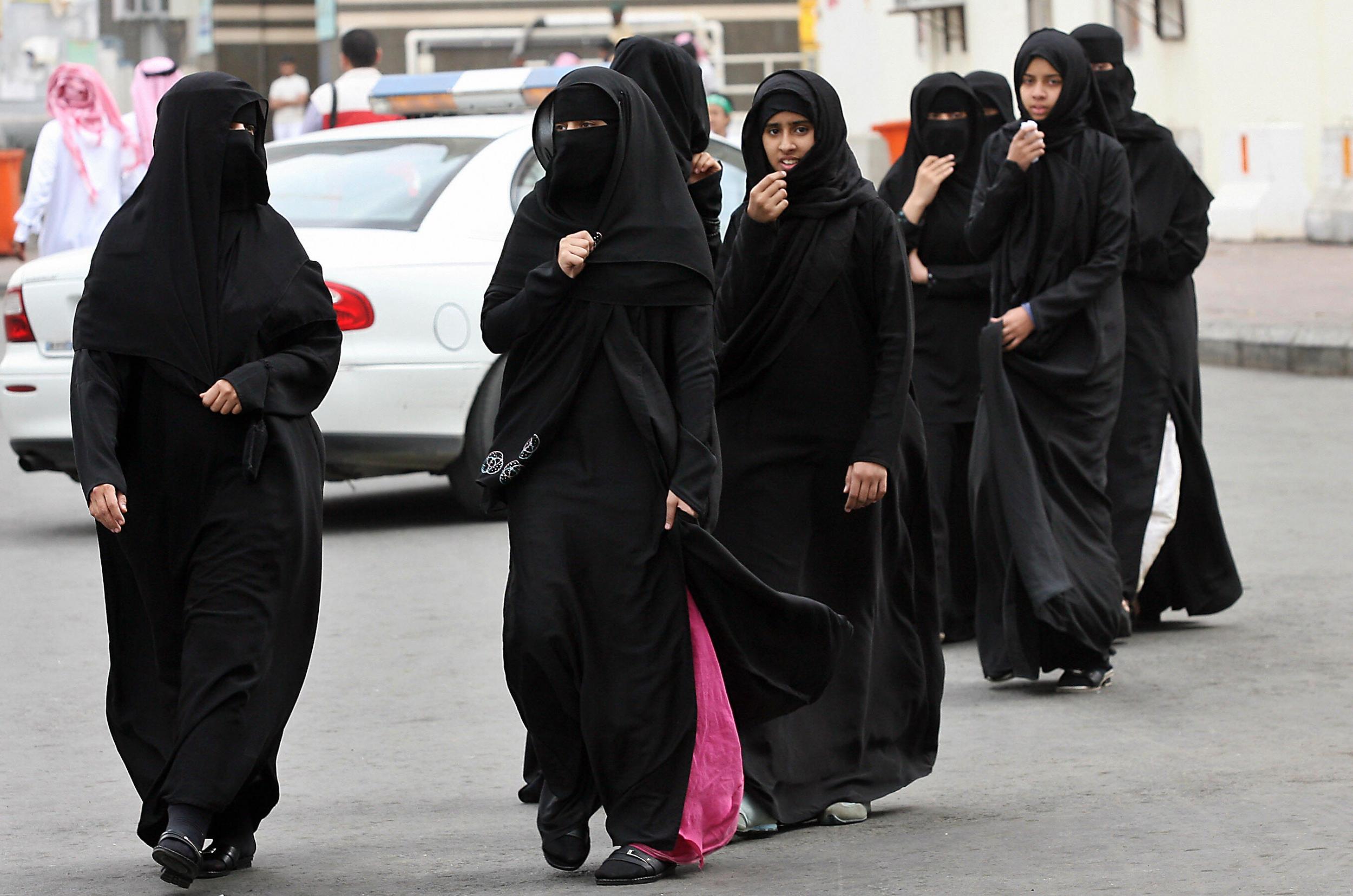 Saudi women launch protest against abaya by wearing garment inside out The Independent The Independent