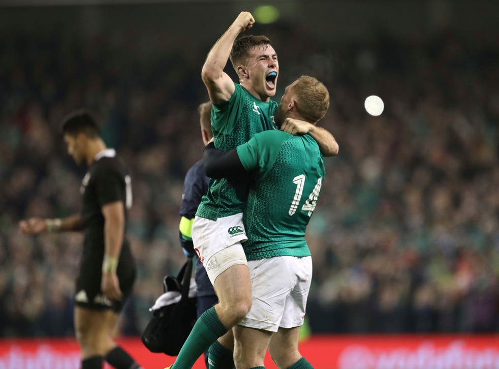Jacob Stockdale's 12th try in 14 matches made history at the Aviva Stadium
