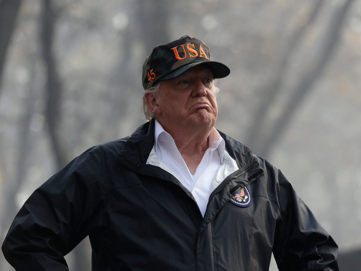 ‘I want great climate,’ says Trump as he tours area devastated by California wildfires