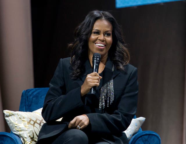 Michelle Obama during the book tour for her memoir 'Becoming' in Washington, D.C., Saturday November 17 2018