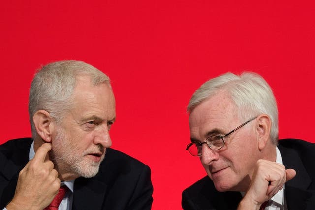 Shadow chancellor John McDonnell (right) has suggested Labour could include a pledge to reduce the working week in its next manifesto