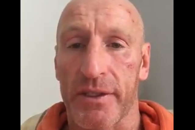 Gareth Thomas posted a video message on social media