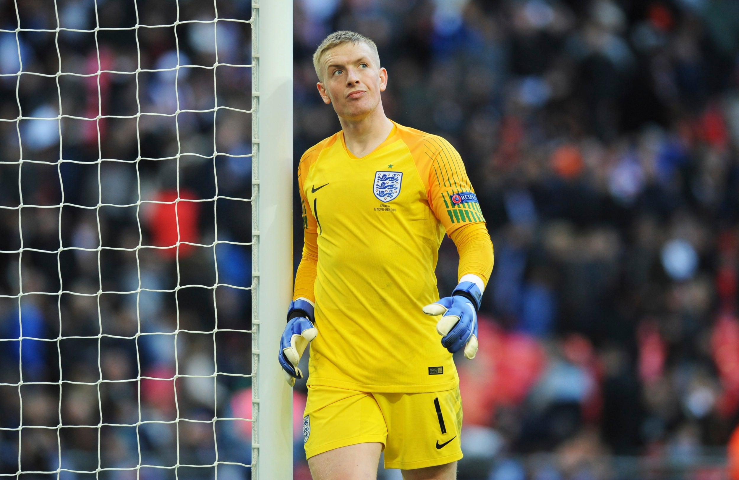 Pickford is England's current first-choice goalkeeper