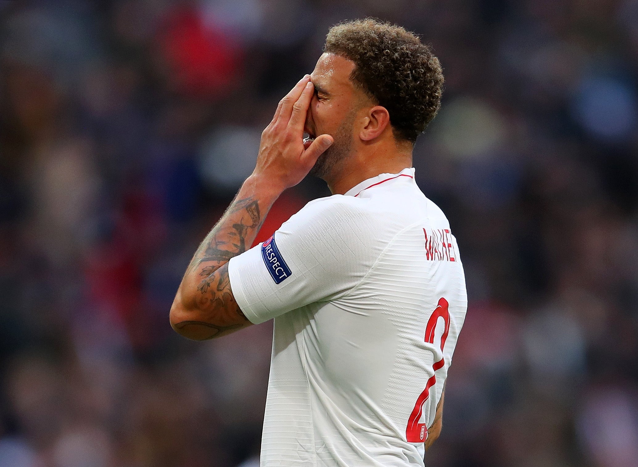 England were frustrated in the first half at Wembley (Getty)