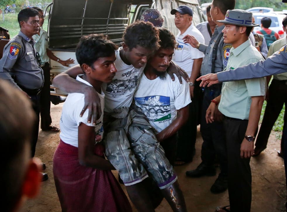 Injured Rohingya man among 106 people detained trying to flee Myanmar earlier this week