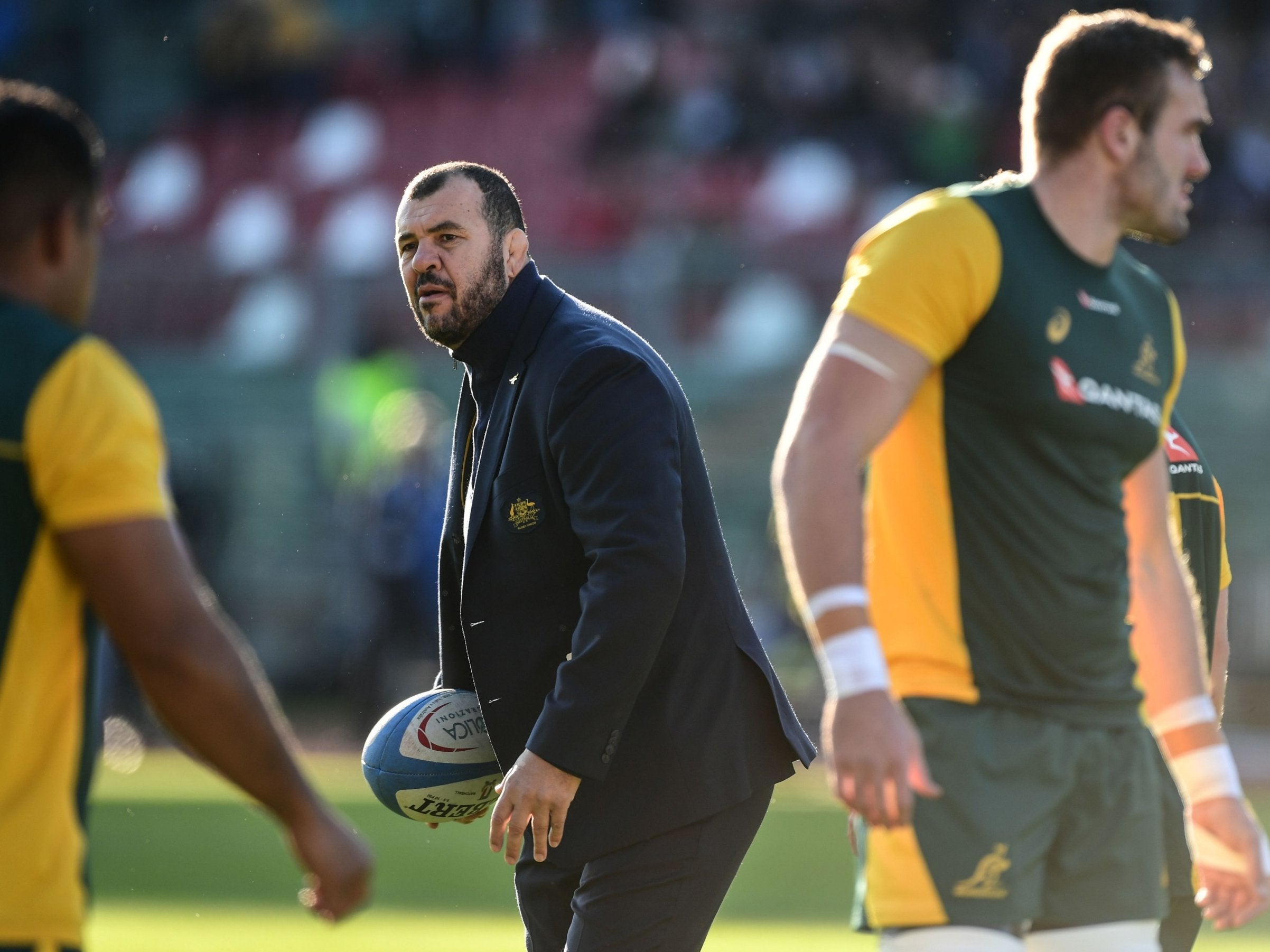 Eddie Jones says Michael Cheika is at his best under pressure