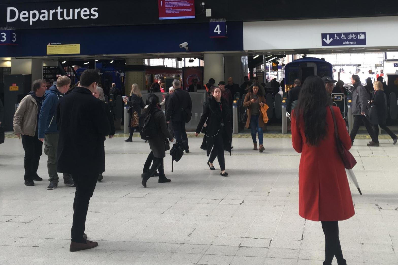 Going places? London Waterloo is normally the busiest station in Britain