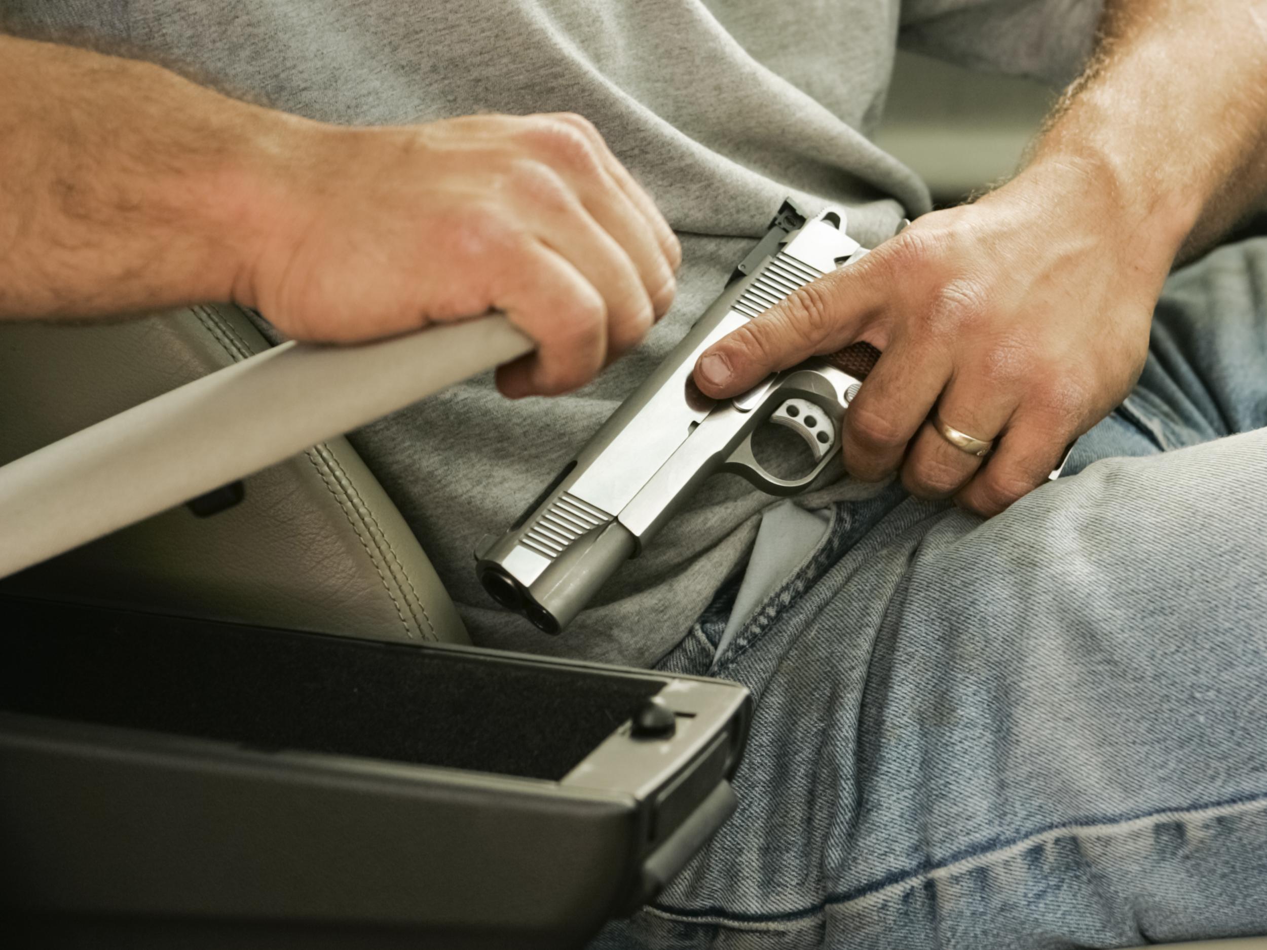 Man was not licensed to carry handgun