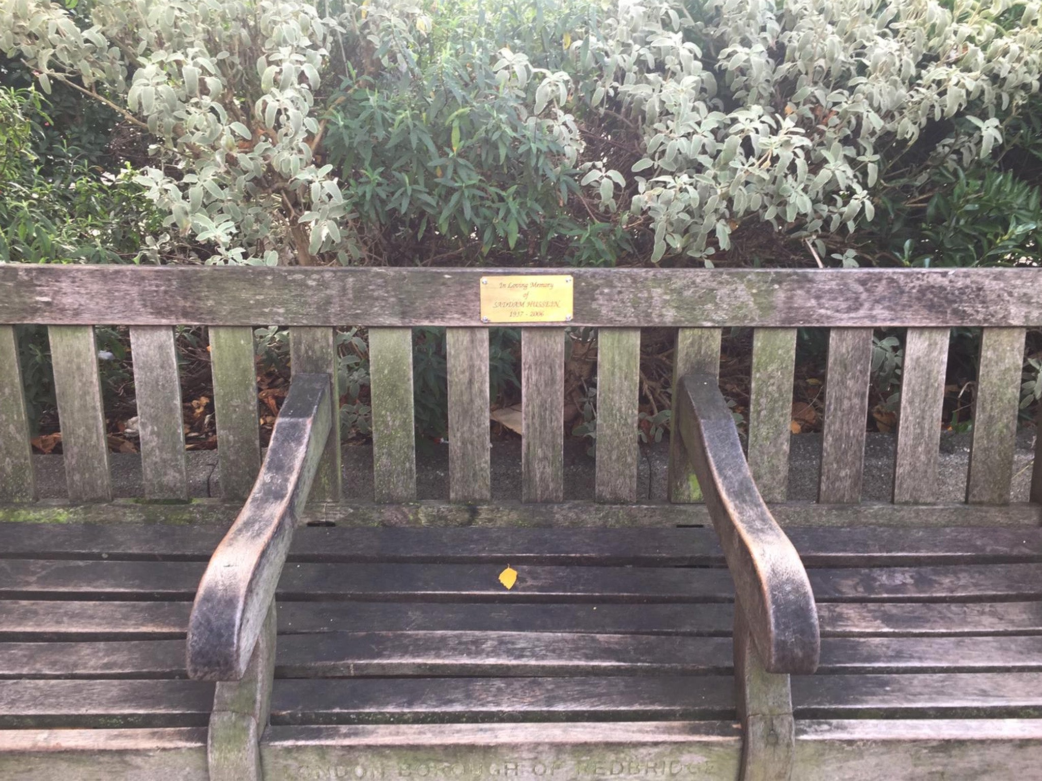 The Wanstead bench