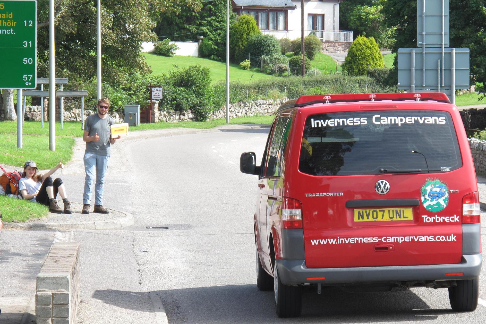 North country: the A835 outside Ullapool in northwest Scotland