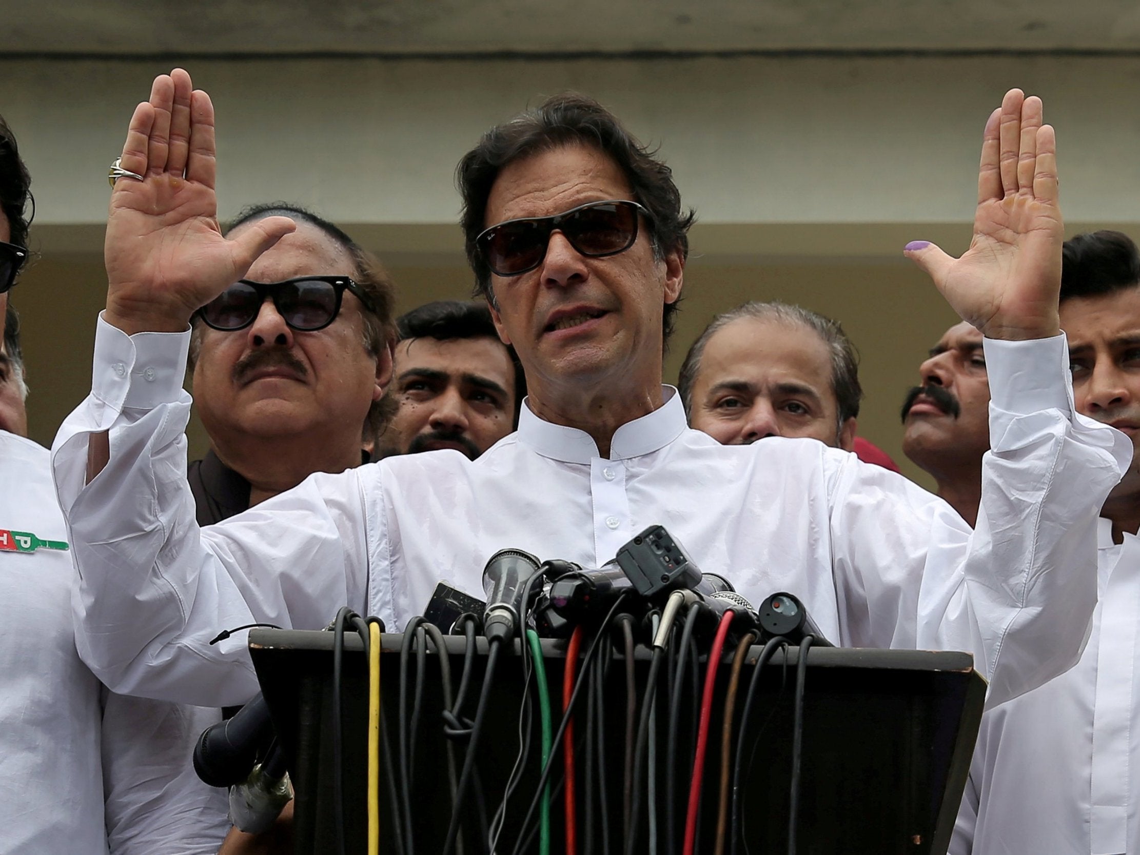 Cricket star-turned-politician Imran Khan