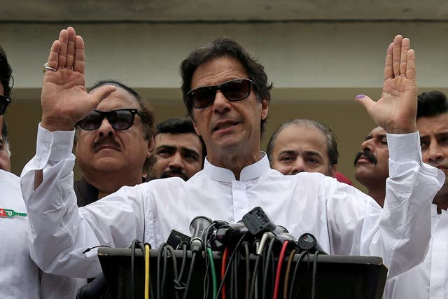 Cricket star-turned-politician Imran Khan