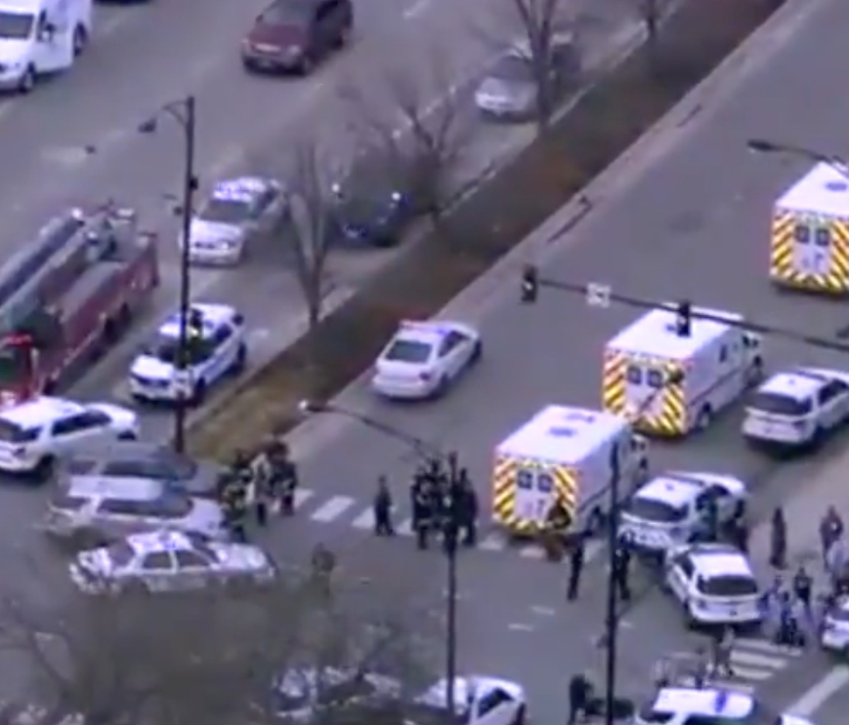 Chicago shooting Three killed and gunman shot dead after opening fire