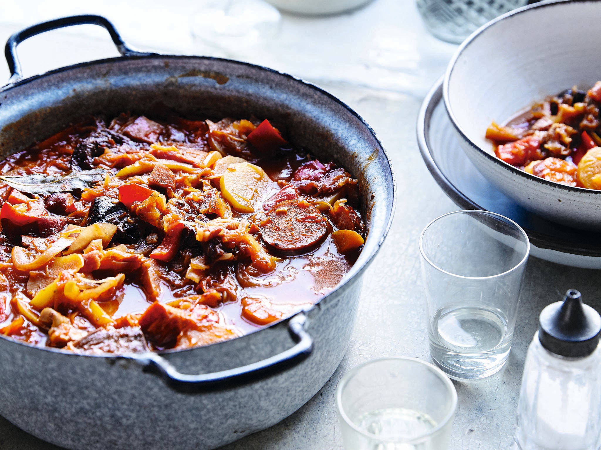 Wth rainbow colours, this Polish stew known as bigos is meaty and full of complex flavours