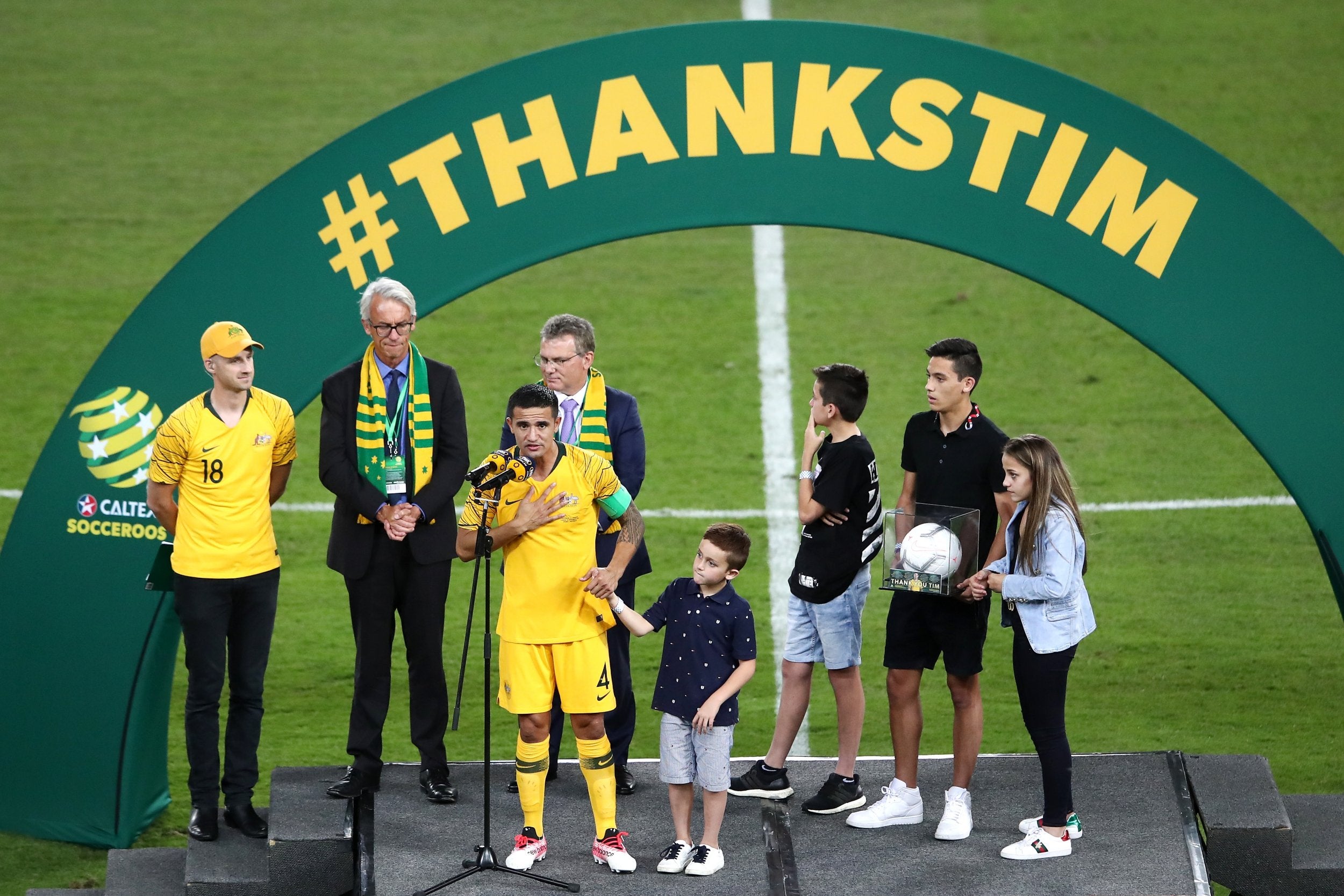 Cahill thanked fans in Sydney