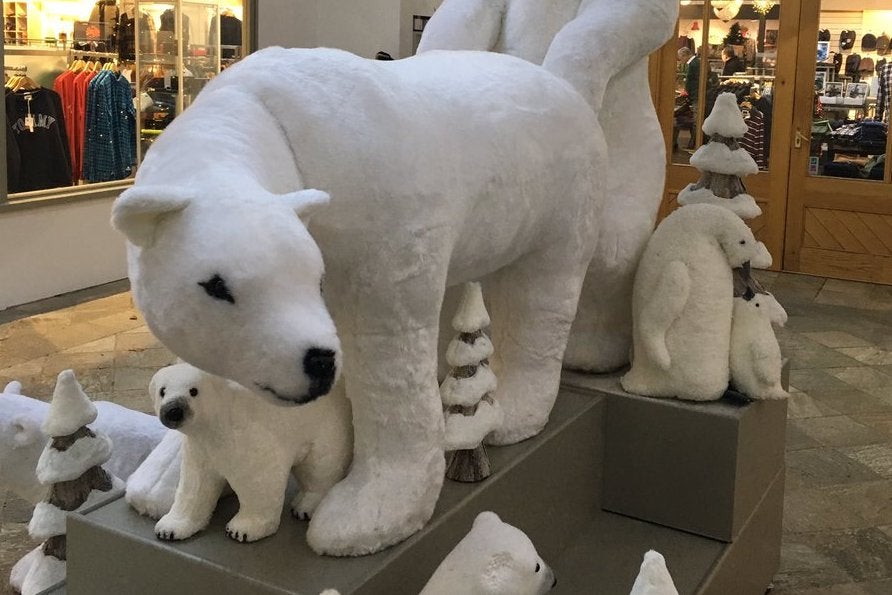 50 CM Polar Bear for Christmas & Educational Toy_SAVE POLAR BEAR