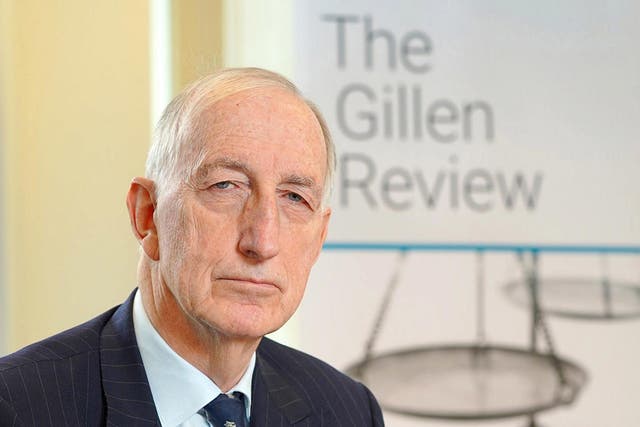 Retired Court of Appeal Judge Sir John Gillen is leading an independent review into how the law and procedures in Northern Ireland deal with serious sexual offence (Aaron McCracken /