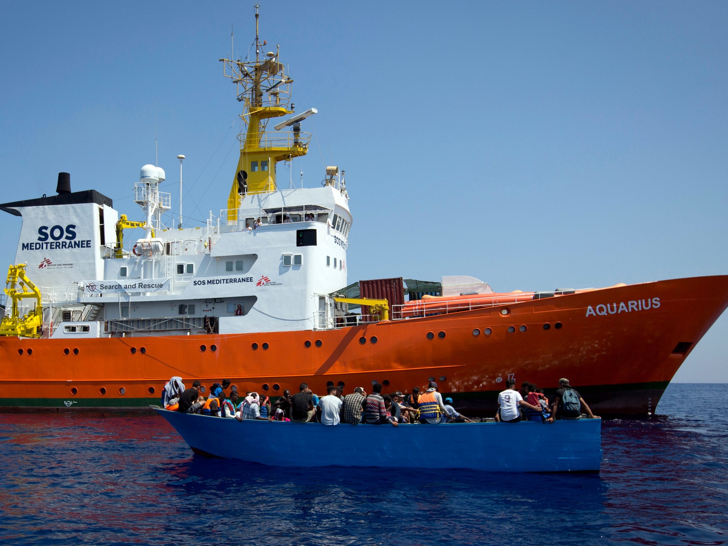 Aquarius has been stuck in a Marseille port for past two months