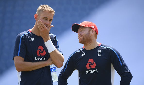 Stuart Broad has also been forced to watch England's success from the balconies