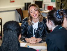 Melanie C joins students to talk about inspirational child refugees
