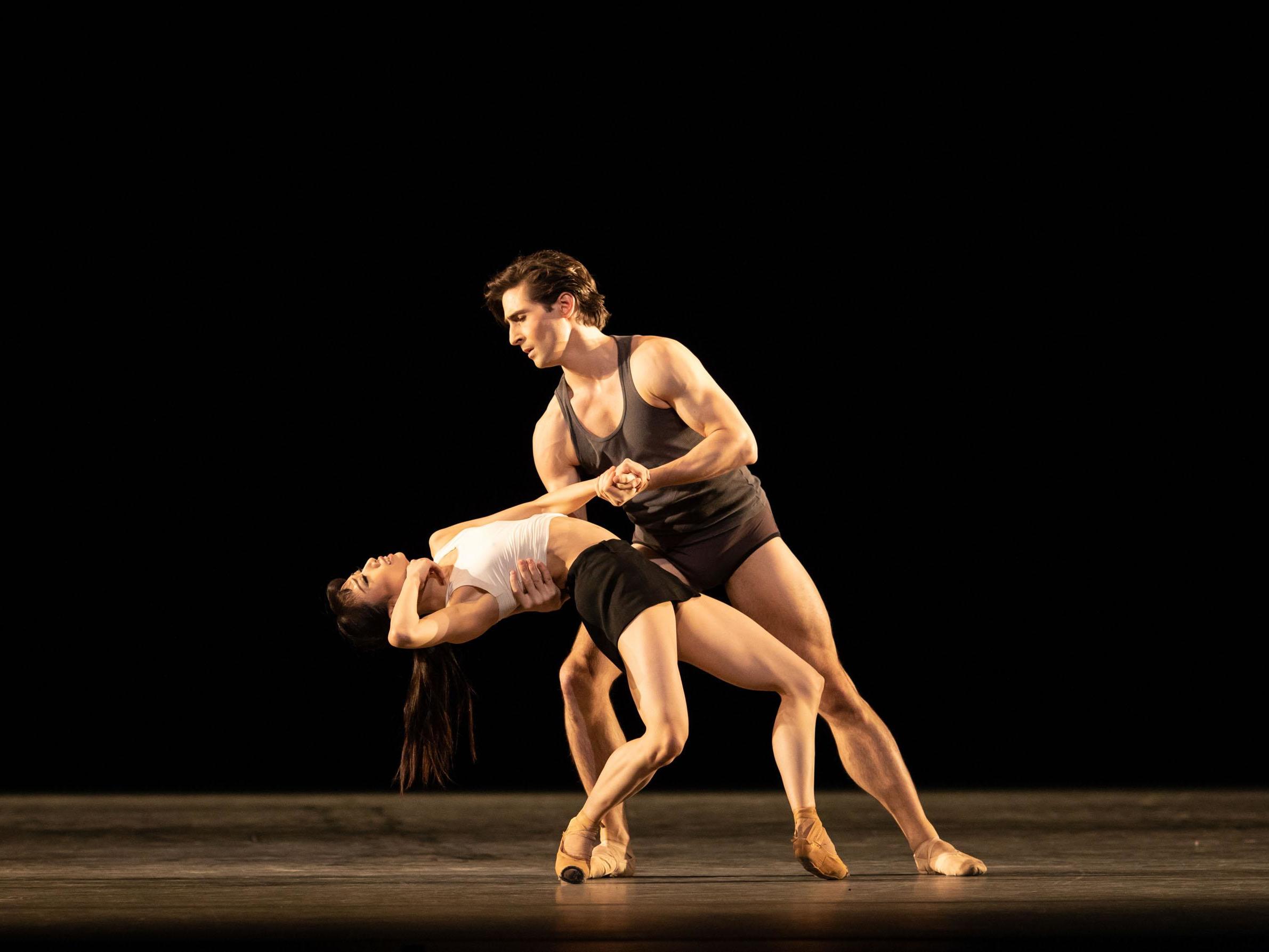 Akane Takada and Tristan Dyer in Wayne McGregor’s polished but emotionally underpowered ‘Infra’