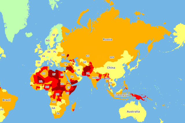 Travel Risk Map 2019: Iran as safe as the UK and Slovenia, Denmark and ...