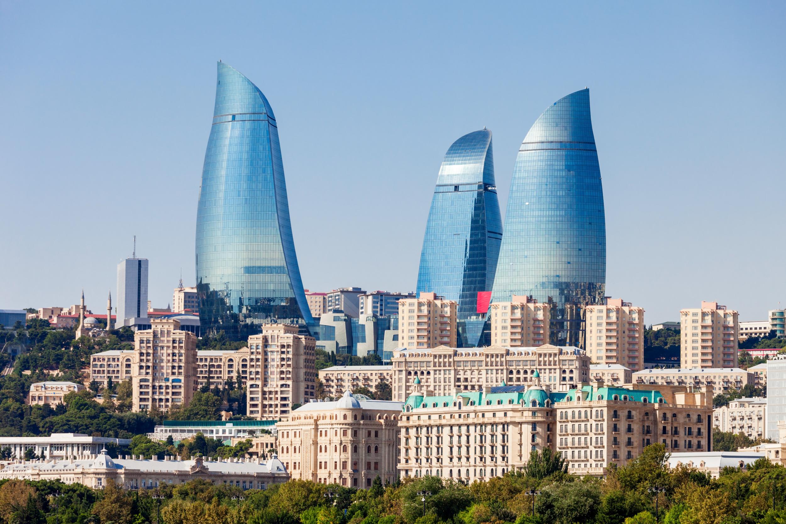 Baku Russia Baku Di Azerbaigian 30 Copechi Bollo Francobollo 27 