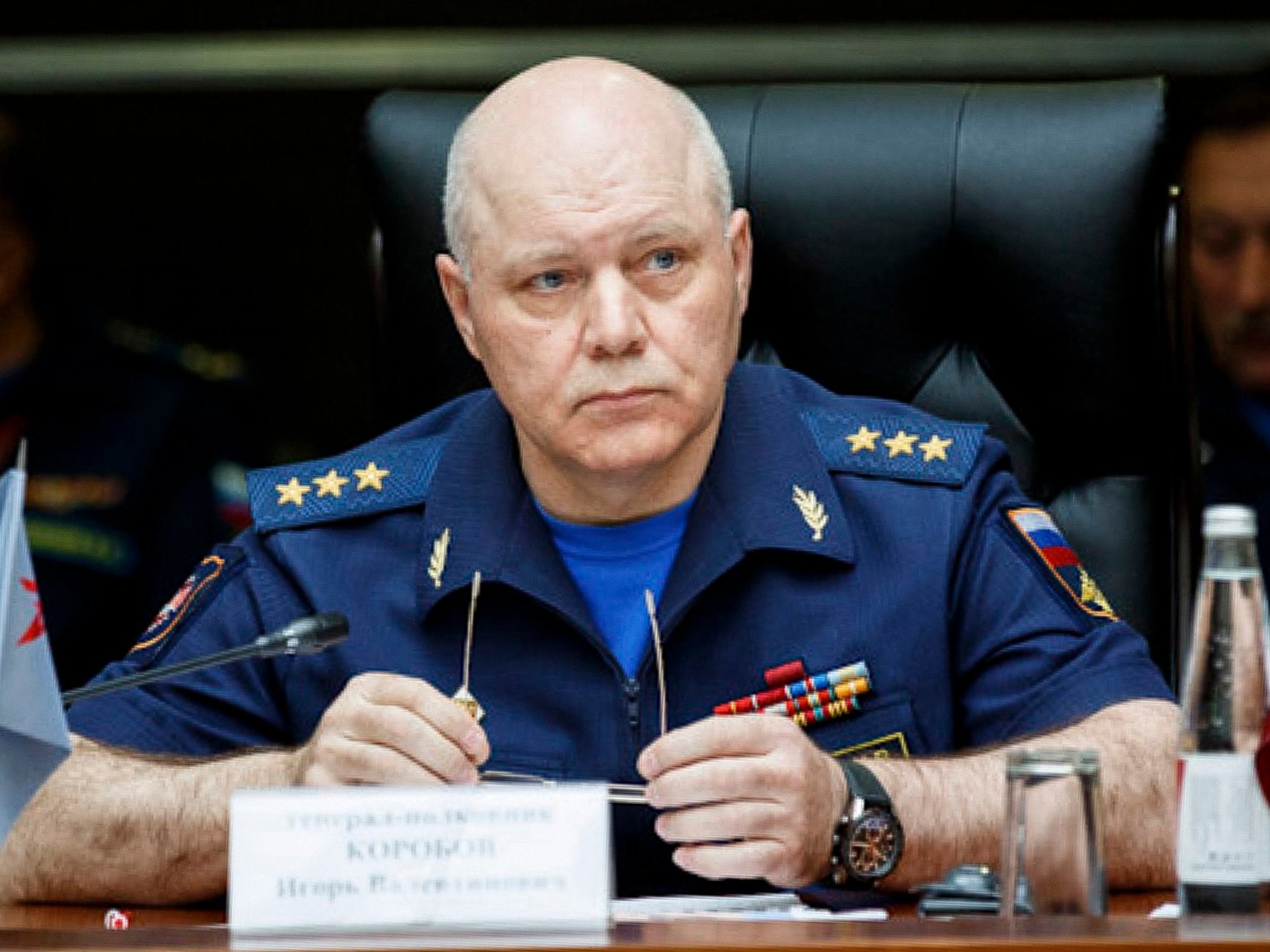 Igor Korobov, the head of the main directorate of the general staff of the Russian armed forces, in 2017