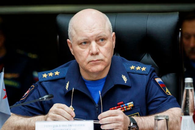 Igor Korobov, the head of the main directorate of the general staff of the Russian armed forces, in 2017