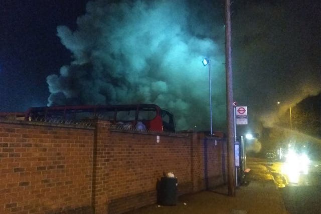 Eleven buses caught fire at a depot in Orpington after residents reported hearing several large explosions