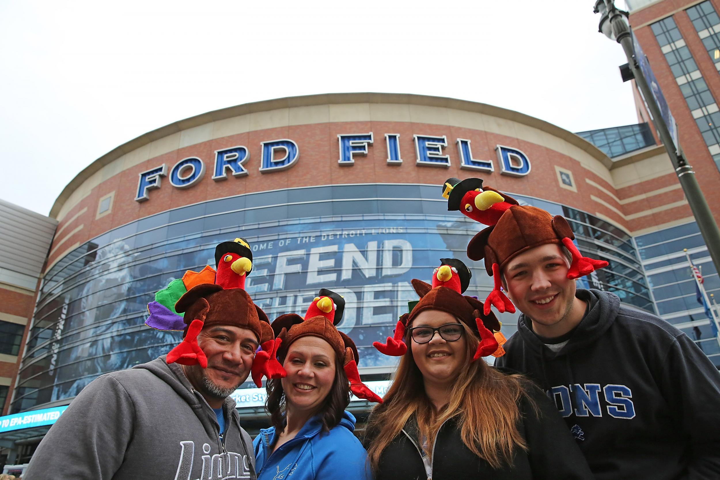 Detroit's Ford Field hosts Thanksgiving football every year