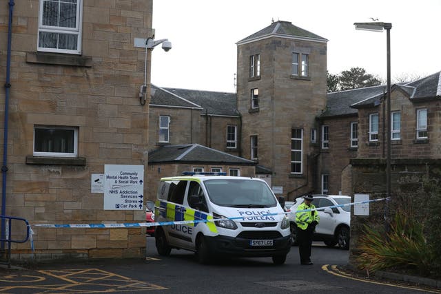 A nurse was stabbed by a patient at Ailsa hospital