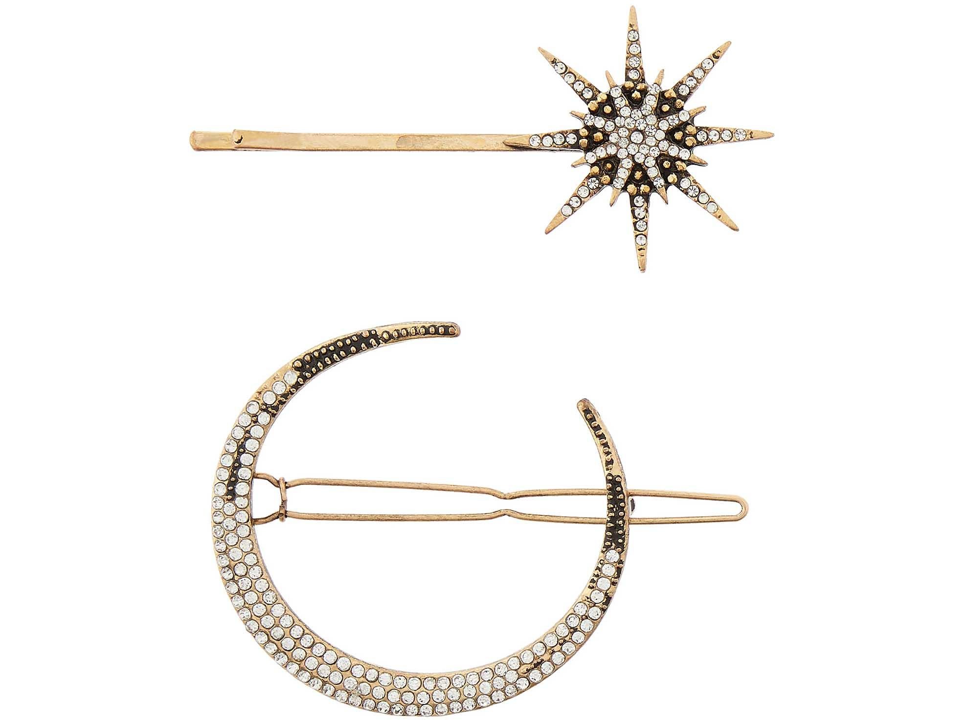 Moon &amp; Star Hair Slide Set, £8, Accessorize