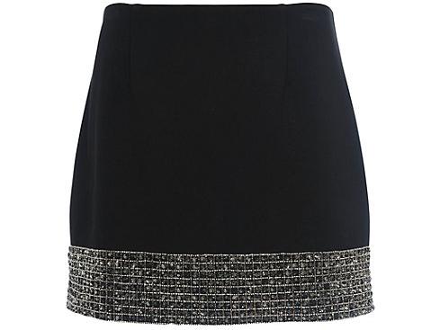 French Connection, Crystal Shot Mini Skirt, £85, John Lewis