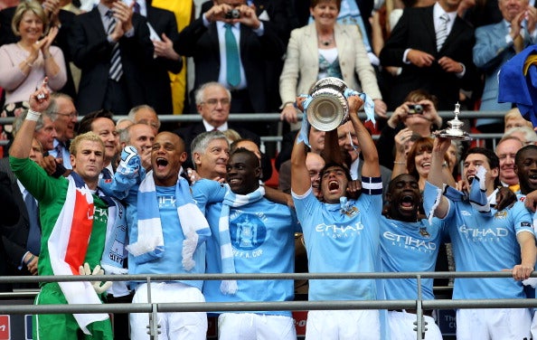 Tevez captained Manchester City in the FA Cup final in 2011